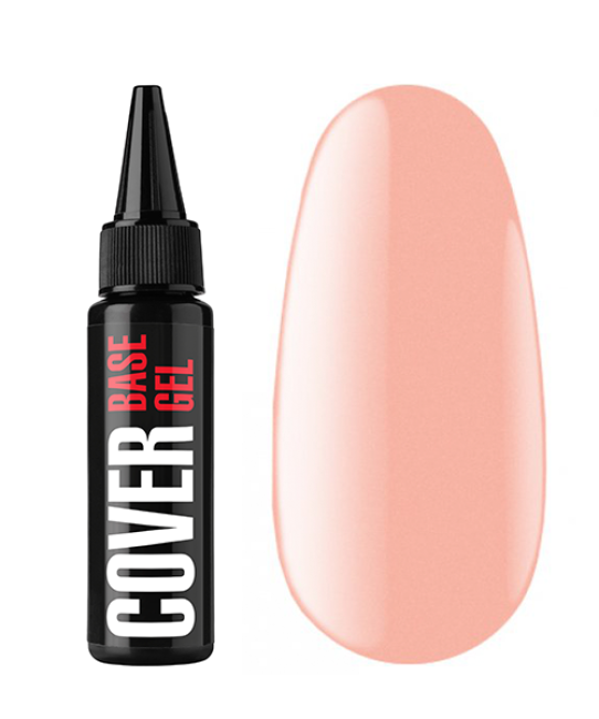 Камуфлирующее базовое покрытие с тонким носиком Cover Base Gel 01, 30 мл